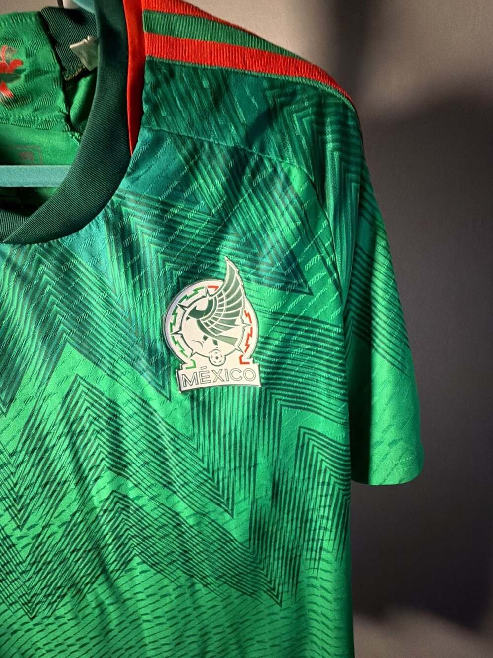 Adidas Mexico Home Soccer Jersey Size XL Green 2022 World Cup - Picture 5 of 9